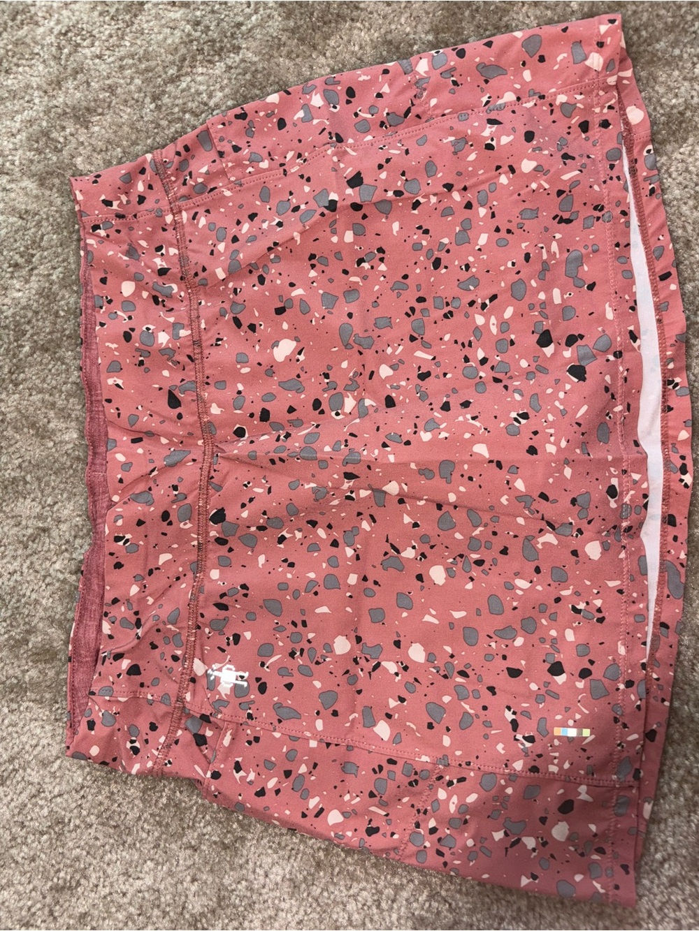 Smartwool Pink Terrazzo-Print Active Skirt